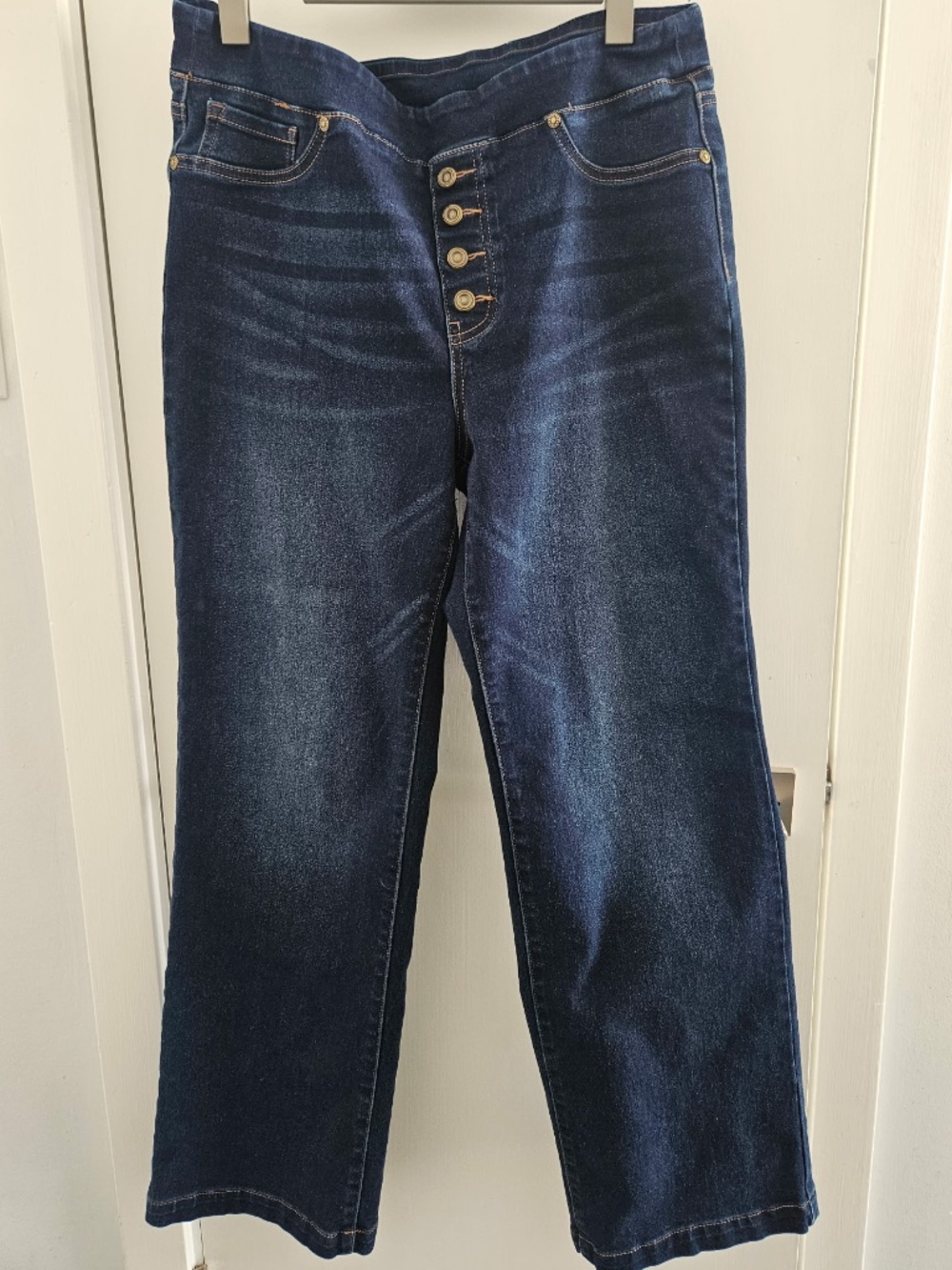 DG2 Pull-On Jeans Sz Lg Excellent condition Button Fly Front